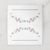 Soft Scottish Heather - Wedding Hearts Plaatskaartje (Buitenkant ongevouwen)