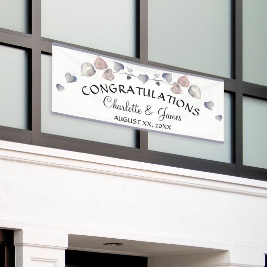 Soft Scottish Heather - Wedding Hearts Spandoek (Buitenkant Gebouw)