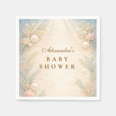 Soft Seaside Pearl Storybook Baby Shower Servet (Voorkant)