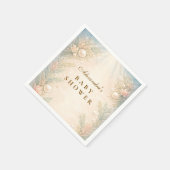 Soft Seaside Pearl Storybook Baby Shower Servet (Hoek)