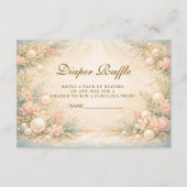 Soft Seaside Pearl Storybook Diapper Raffle Informatiekaartje (Voorkant)