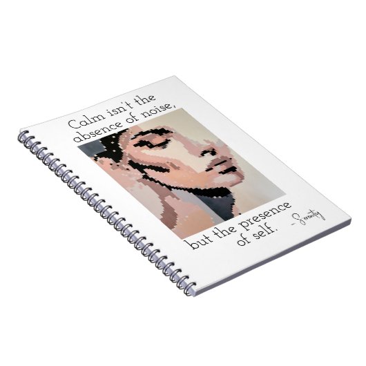 Soft Serenity in Pixel Harmony Notitieboek (Rechterzijde)