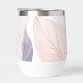 Soft Serenity Watercolor Leaves Custom Monogram (Rechts)