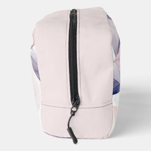 Soft Serenity Watercolor Leaves Custom Monogram Toilettasje (Rechts)