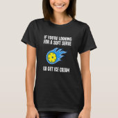 Soft Serve Go Get Ice Cream Pickleball Player Spo T-shirt (Voorkant)