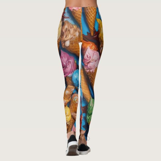 Soft Serve Ice Cone Leggings (Achterkant)