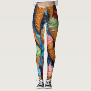 Soft Serve Ice Cone Leggings