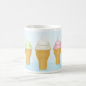 Soft Serve Ice Cream Cones Leuk Zomer Dessert Koffiemok (Center)