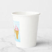 Soft Serve Ice Cream Cones Leuk Zomer Dessert Papieren Bekers (Links)