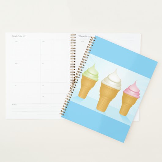Soft Serve Ice Cream Cones Leuk Zomer Dessert Planner (Display)