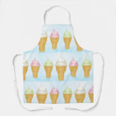 Soft Serve Ice Cream Cones Leuk Zomer Dessert Schort (Voorkant)