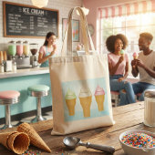 Soft Serve Ice Cream Cones Leuk Zomer Dessert Tote Bag