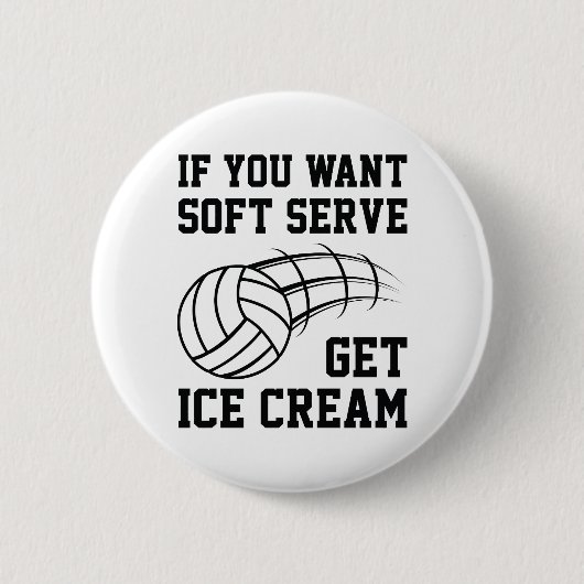 Soft Serve Ice Cream Ronde Button 5,7 Cm (Voorkant)