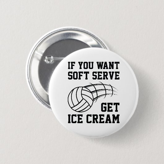 Soft Serve Ice Cream Ronde Button 5,7 Cm (Voorkant /achterkant)