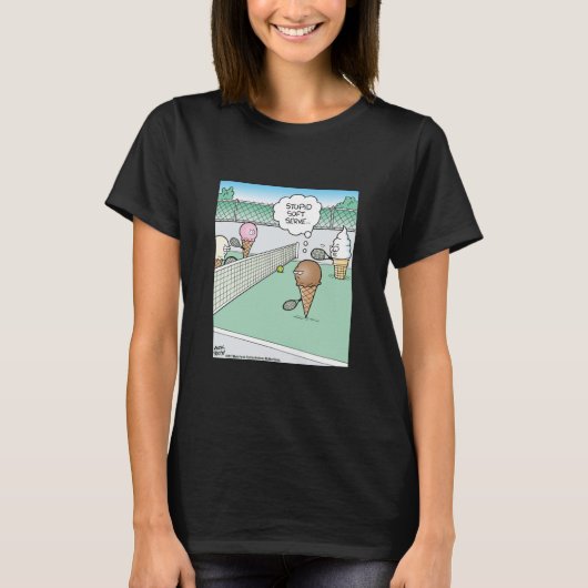 Soft Serve Ijs Tennis T-shirt (Voorkant)