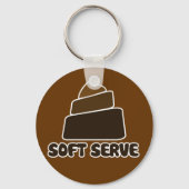 Soft Serve POOP Joke Sleutelhanger (Voorkant)