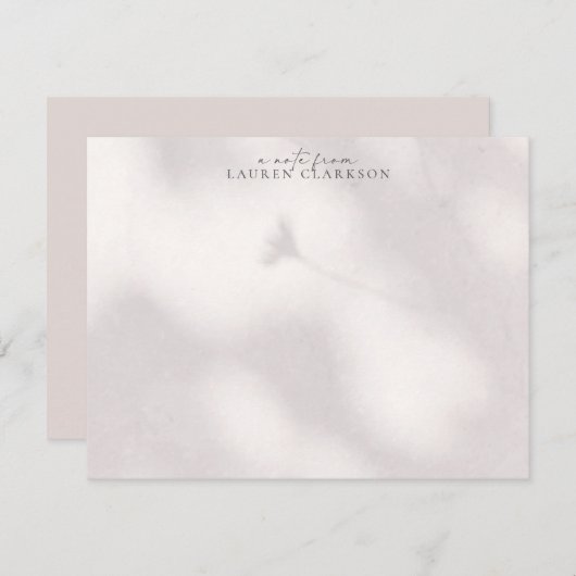 Soft Shadow  Note Card Kaart (Voorkant / Achterkant)