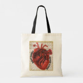 "Soft Shell Hard Core Lion Heart"-Canvas tas (Achterkant)