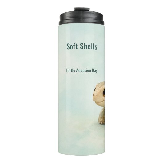 Soft Shells Turtle Adoptiedag Thermosbeker (Voorkant)