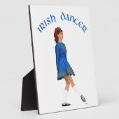Soft Shoe Irish Dancer in Blue Fotoplaat (Zijkant)