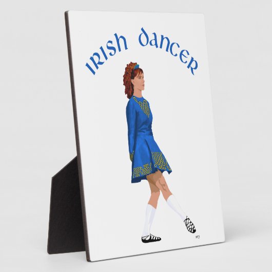 Soft Shoe Irish Dancer in Blue Fotoplaat (Zijkant)