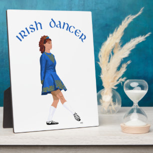 Soft Shoe Irish Dancer in Blue Fotoplaat