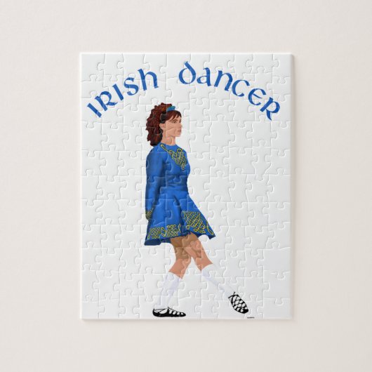 Soft Shoe Irish Dancer in Blue Legpuzzel (Verticaal)