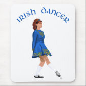Soft Shoe Irish Dancer in Blue Muismat (Voorkant)