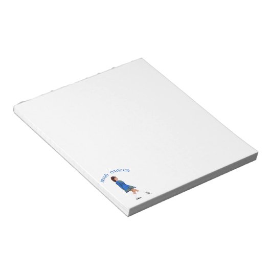 Soft Shoe Irish Dancer in Blue Notitieblok (Schuin)