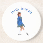 Soft Shoe Irish Dancer in Blue Zandsteen Onderzetter (Voorkant)