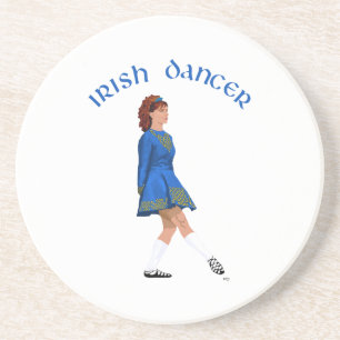 Soft Shoe Irish Dancer in Blue Zandsteen Onderzetter
