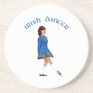 Soft Shoe Irish Dancer in Blue Zandsteen Onderzetter