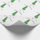 Soft Shoe Irish Dancer in Green Cadeaupapier (Hoek)