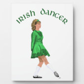 Soft Shoe Irish Dancer in Green Fotoplaat (Voorkant)