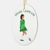 Soft Shoe Irish Dancer in Green Keramisch Ornament (Links)