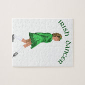 Soft Shoe Irish Dancer in Green Legpuzzel (Horizontaal)