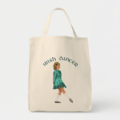 Soft Shoe Irish Dancer in Turquoise Tote Bag (Voorkant)