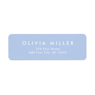 Soft Sky Blue - Classic Address Label