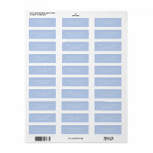 Soft Sky Blue - Classic Address Label (Full Sheet)