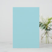 Soft Sky Blue Effen Kleur Briefpapier (Staand voorkant)