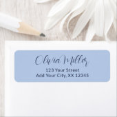 Soft Sky Blue - Elegant Address Label (Insitu)