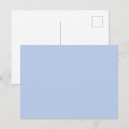 Soft Sky Blue Postcard Briefkaart (Voorkant / Achterkant)