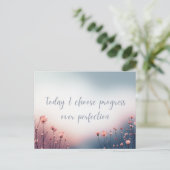 Soft Sky Celebrate Growth and Progress Affirmation Briefkaart (Staand voorkant)