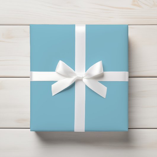 Soft Sky Light Poeder Blauw Effen Kleur Cadeaupapier