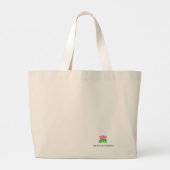 soft smiles and a wild heart grote tote bag (Achterkant)