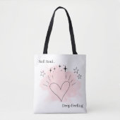 Soft Soul Deep Feeling Personalized Tote Bag (Voorkant)