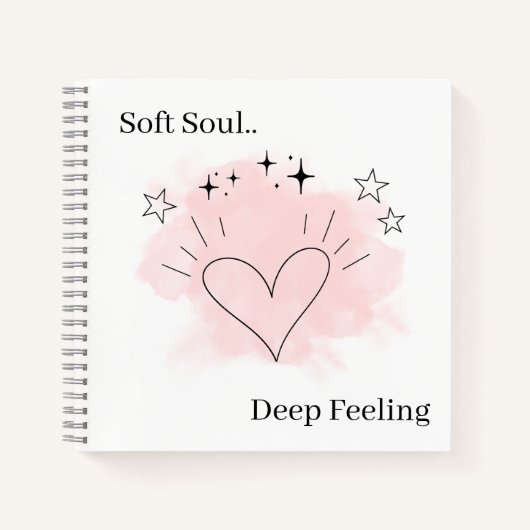 Soft Soul Personalized Notebook Notitieboek (Voorkant)