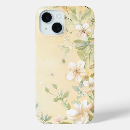 Soft Spring Blossoms Waterverf Telefoonhoes Case-Mate iPhone Case (Achterkant)