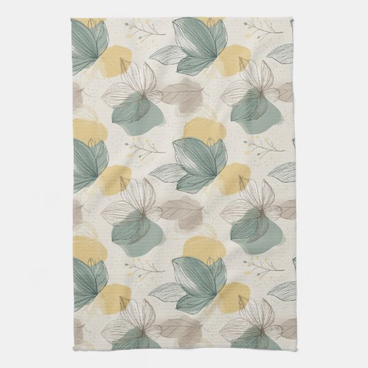 Soft Spring Botanical Kitchen Towels Theedoek (Verticaal)