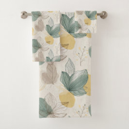 Soft Spring Botanical Towel Bad Handdoek